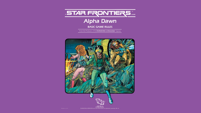 Star Frontiers Alpha Dawn Basic Game Rules Book Cover