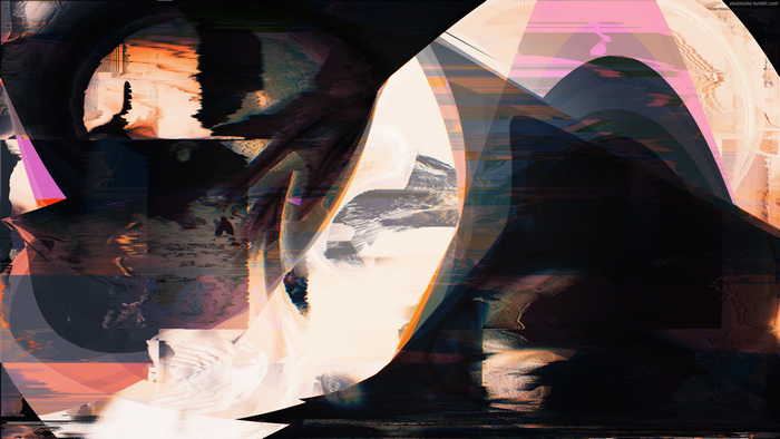 4K Glitch Art Digital Abstract