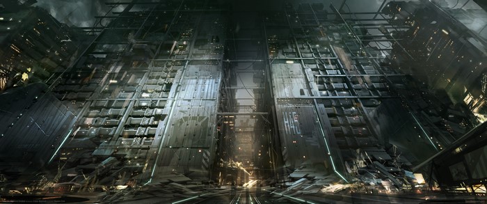 Deus Ex: Mankind Divided cyberpunk cityscape
