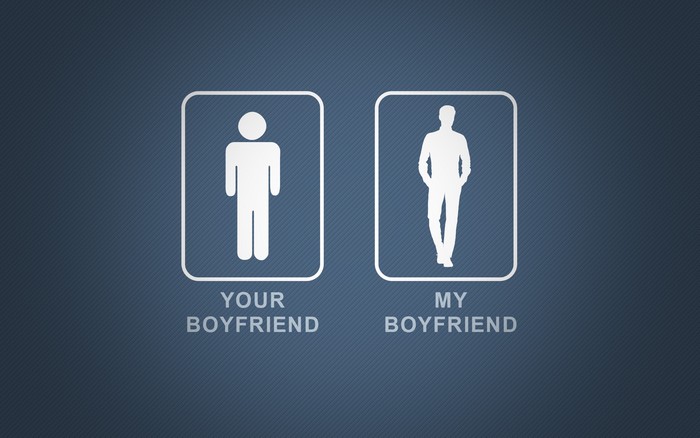 Your Boyfriend vs My Boyfriend humor graphic