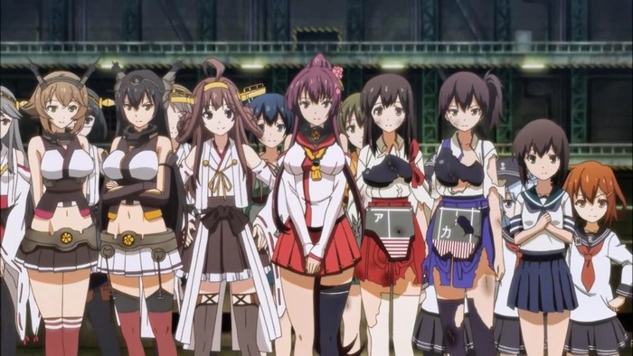 Kantai Collection characters in a group