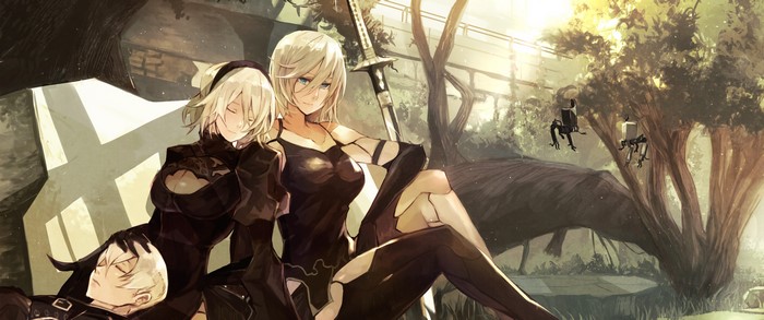 2B and A2 from NieR: Automata