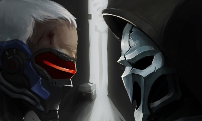 Soldier: 76 and Reaper from Overwatch