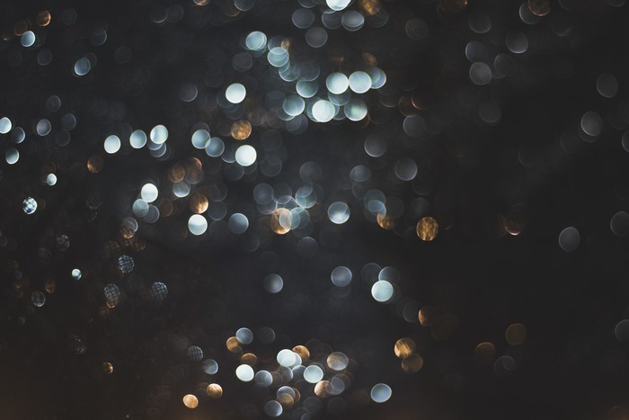 4K Bokeh Blue Dark Background