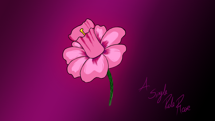 A Single Pale Rose artwork