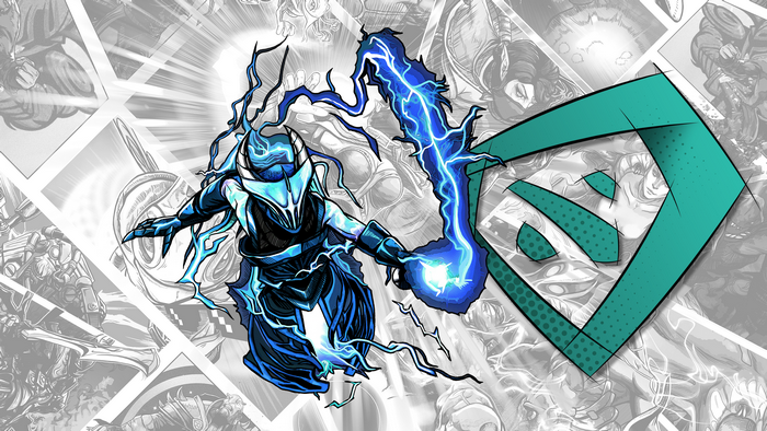 Razor from Dota 2 with lightning
