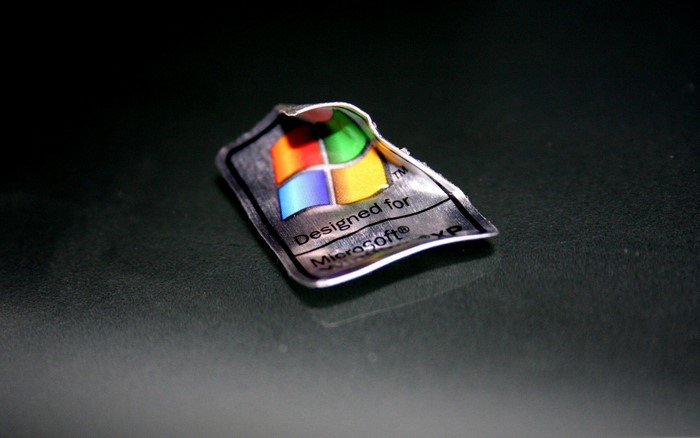 Microsoft Windows XP sticker