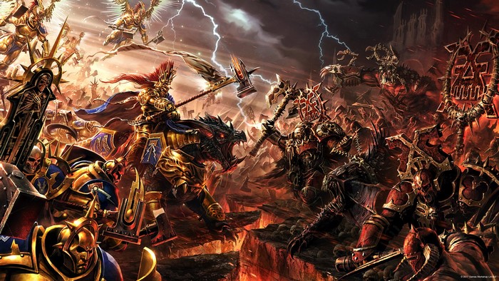Warhammer Age of Sigmar Battle: Stormcast Eternals vs. Khorne Chaos