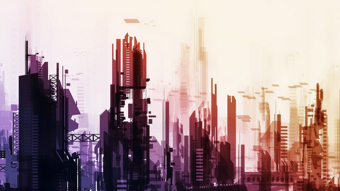 4K Futuristic Cityscape Artwork