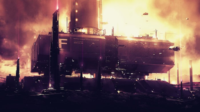 World Union Space Elevator from Star Citizen