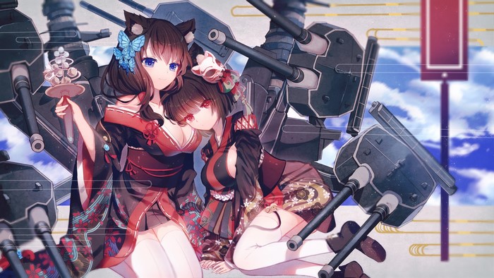 Yamashiro and Fusou from Azur Lane
