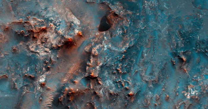 Mars landscape with dunes