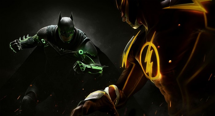 Batman and The Flash from DC Comics in Injustice 2