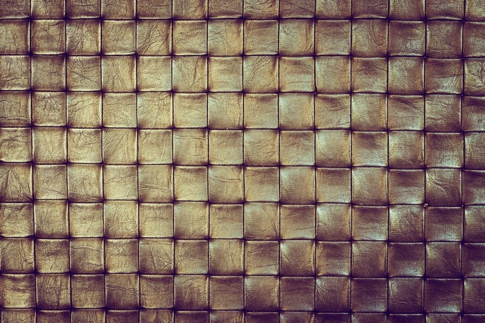 Woven leather texture with square pattern