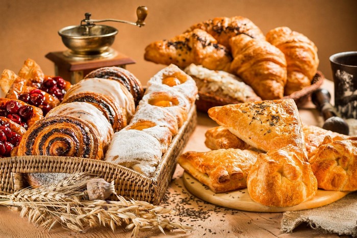 Assortment of pastries and baked goods