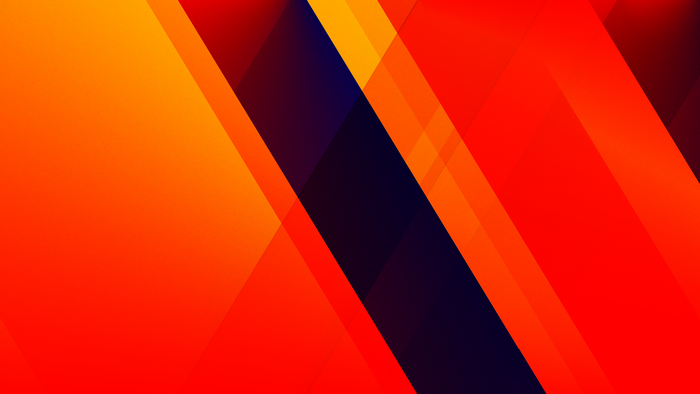 Abstract geometric shapes with orange and red gradient