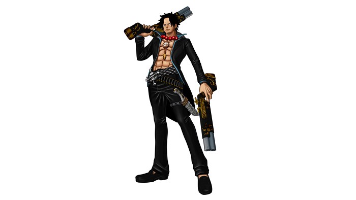 Portgas D. Ace from One Piece with Guns