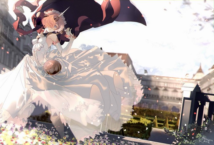 Frankenstein from Fate/Apocrypha in a Wedding Dress