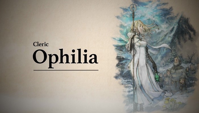 Cleric Ophilia from Octopath Traveler