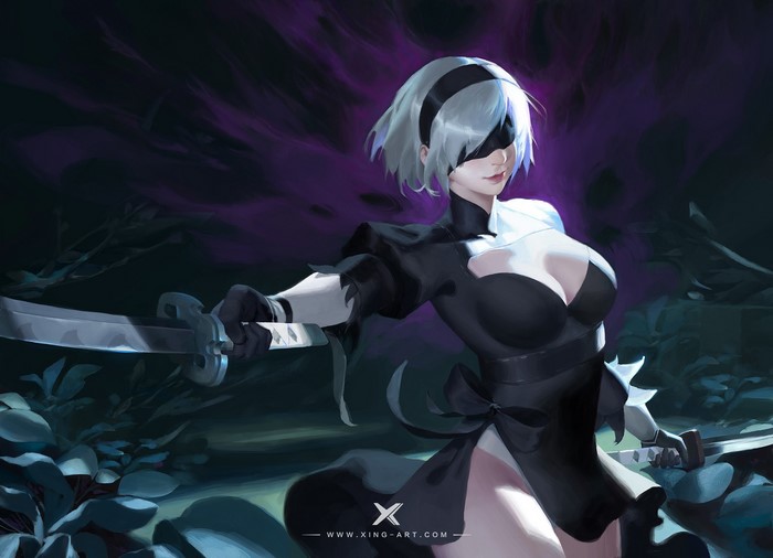 2B from Nier Automata with Katana