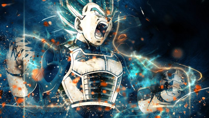 Vegeta from Dragon Ball Super Saiyan Blue