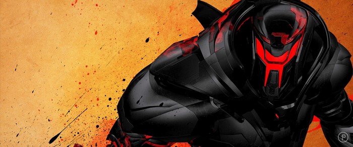 Black Jaeger with red accents from Pacific Rim: Uprising