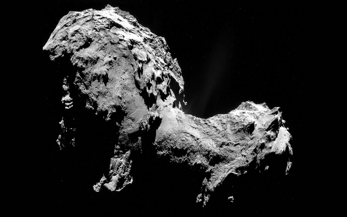Comet 67P/Churyumov-Gerasimenko in space
