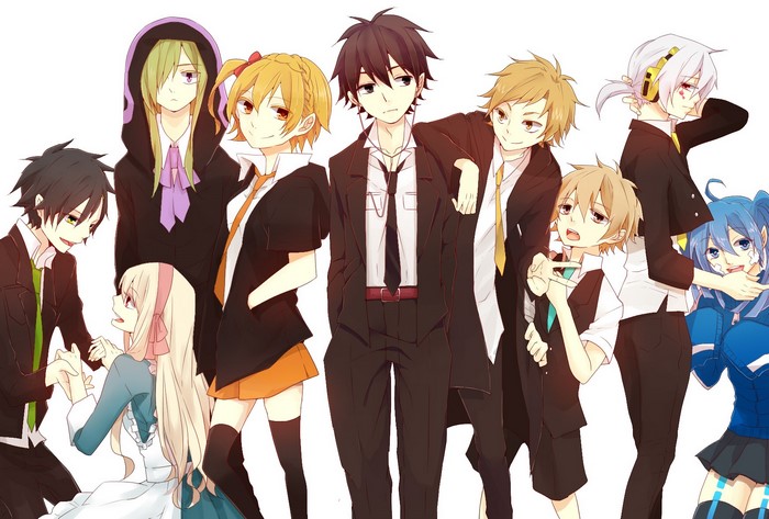 Kagerou Project characters group illustration