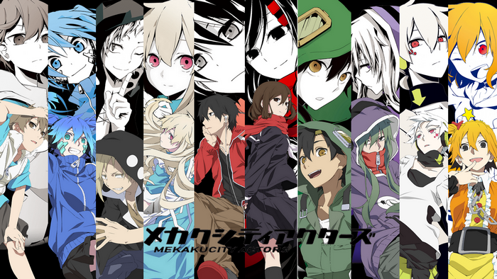 Mekakucity Actors characters collage