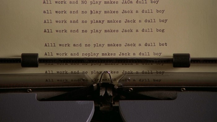 The Shining typewriter scene