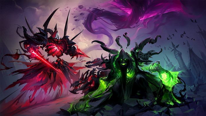 Alarak and Gul'dan from Heroes of the Storm