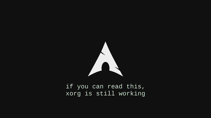 Arch Linux logo with text