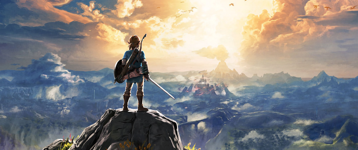 Link Standing Overlook in The Legend of Zelda