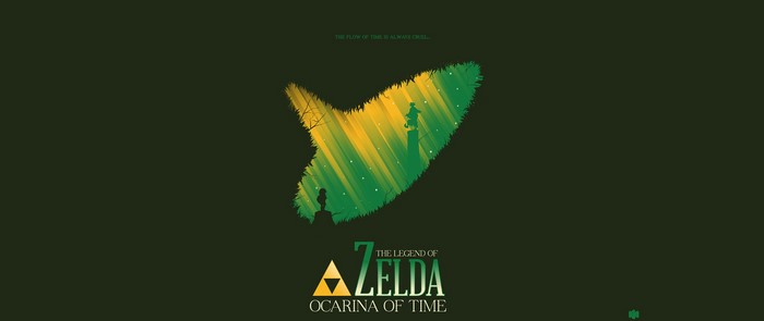 The Legend of Zelda: Ocarina of Time minimalist poster