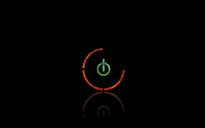 Xbox logo with power symbol