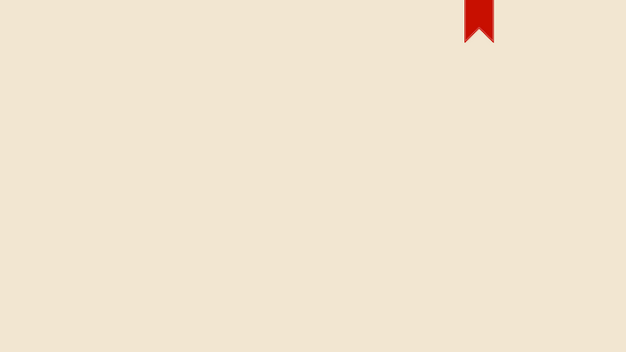 Red ribbon bookmark on a cream background