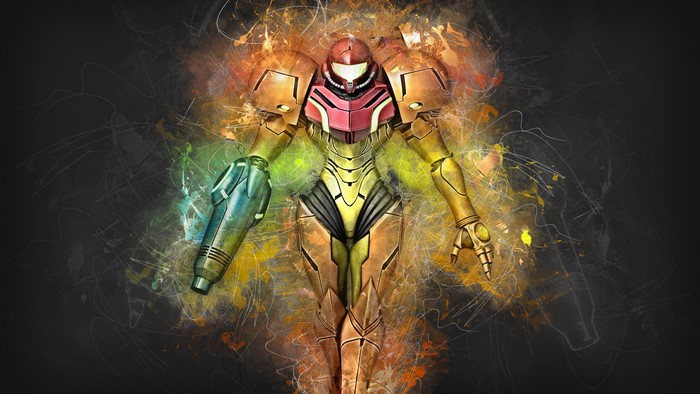Samus Aran from Metroid in 4K Artwork