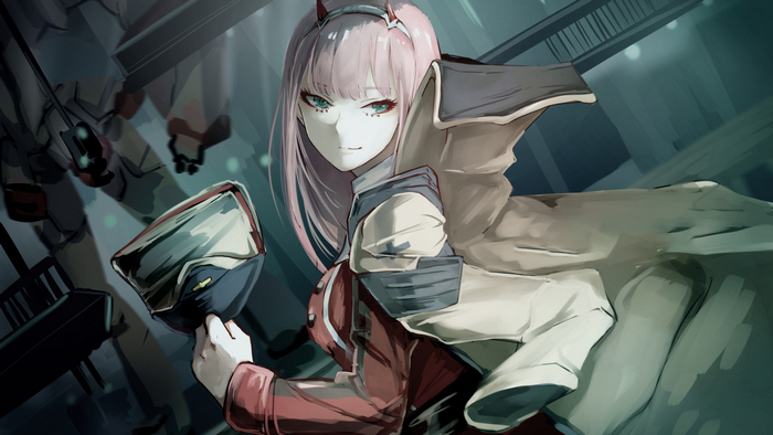 Zero Two from Darling in the FranXX fan art