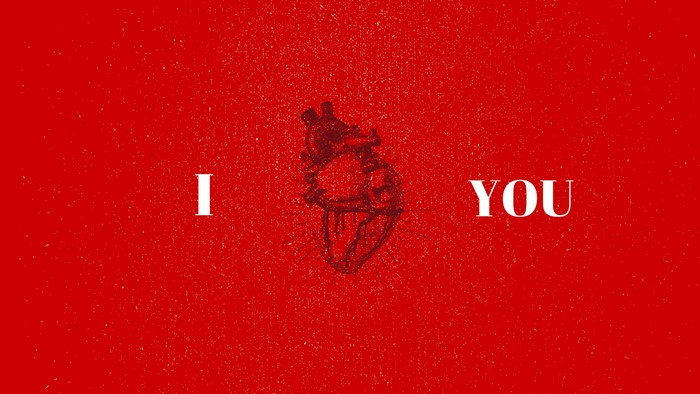 I love you with a heart