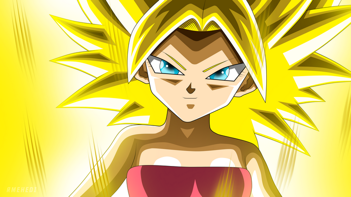 Caulifla in Dragon Ball Super Fiery Aura
