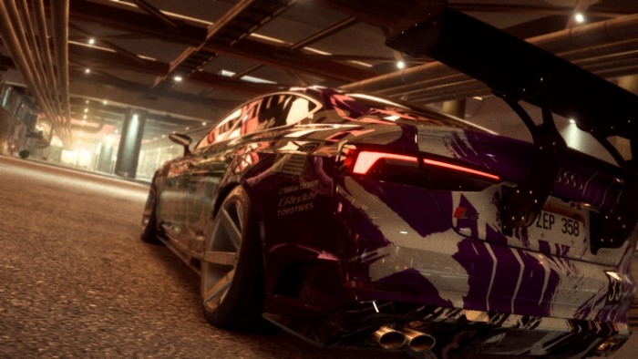 Audi S5 Racing in Urban Tunnel