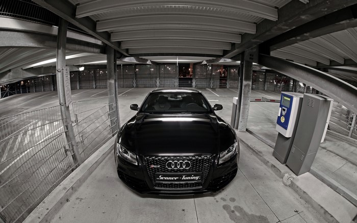 Audi RS5 Senner Tuning in Parking Garage