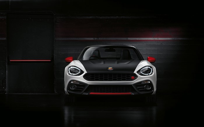 4K Fiat 124 Sports Car Frontal View