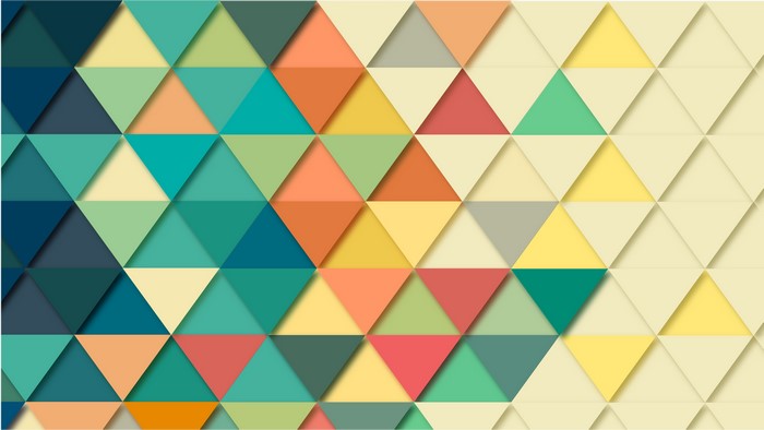 Colorful geometric triangle pattern
