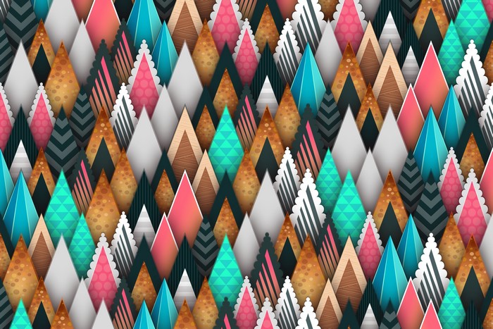 Abstract colorful geometric diamond pattern