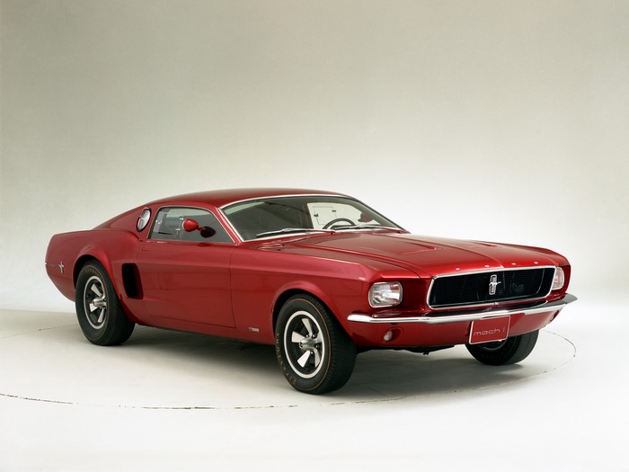Red 1969 Ford Mustang Mach 1