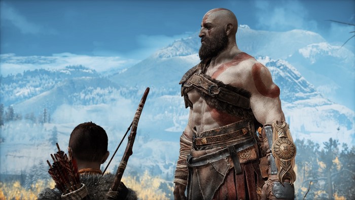 Kratos and Atreus from God of War