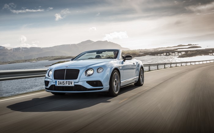 Bentley Continental GT Convertible on a Coastal Road