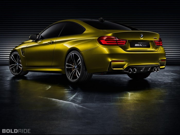 Yellow BMW M4 Coupe