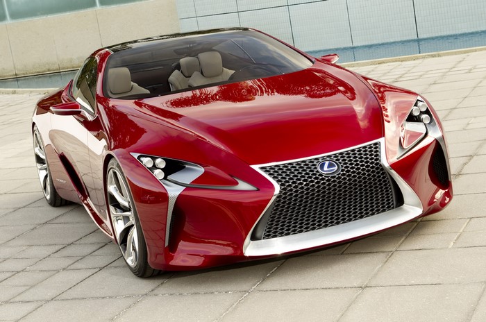 Red Lexus LC-500 Concept Car